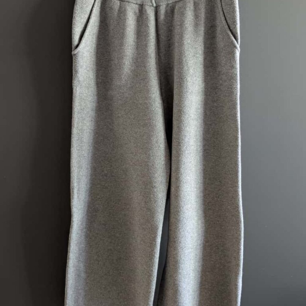 Massimo Dutti Knit Culottes Grey Color Size M